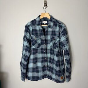 Cloud Veil Men’s Flannel Fleece Lined Shirt Jacket Shacket Plaid Flannel XXL v